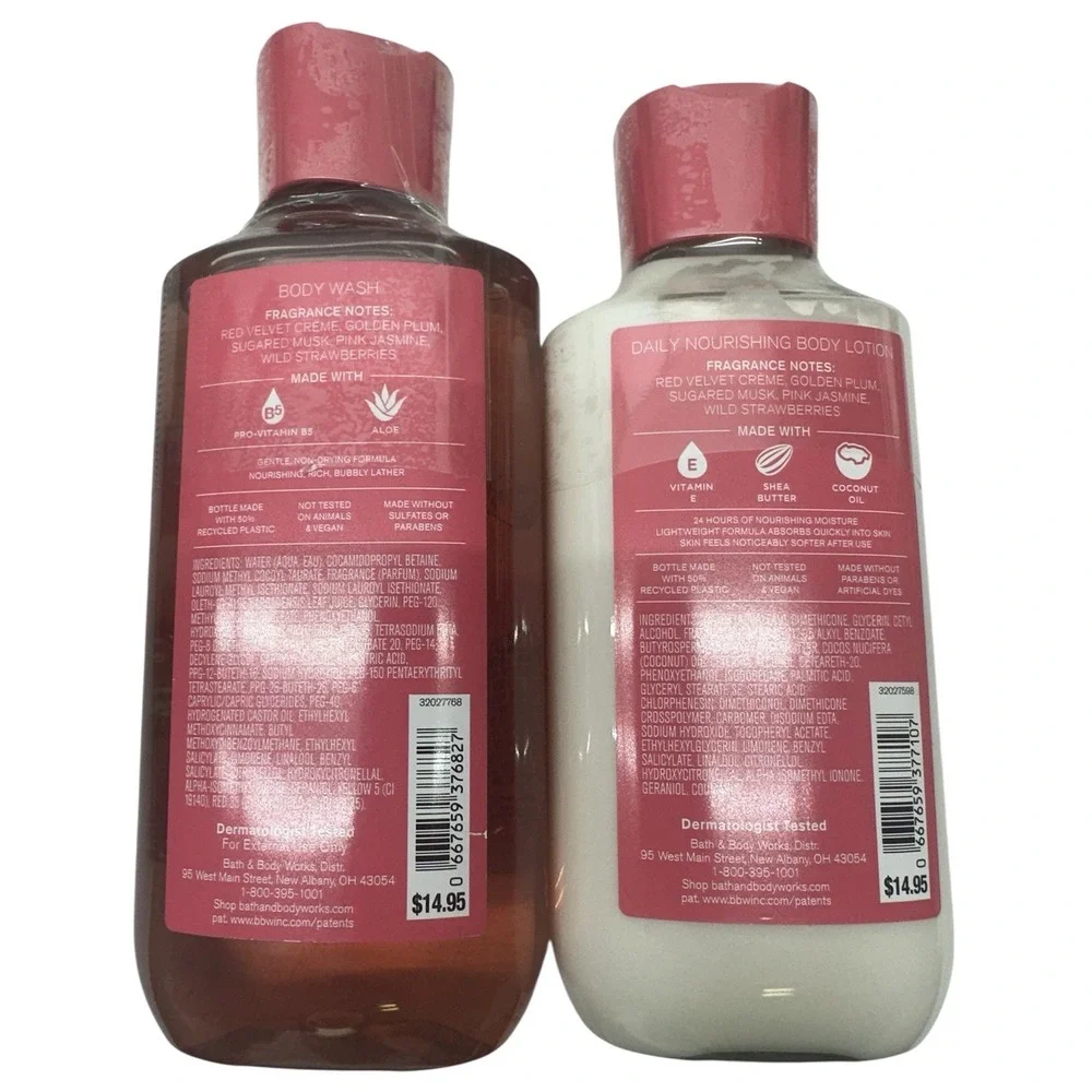 Bath & Body Works - Velvet Sugar Body Cream & Body‎ Wash - 2pc Set- Summer Scent